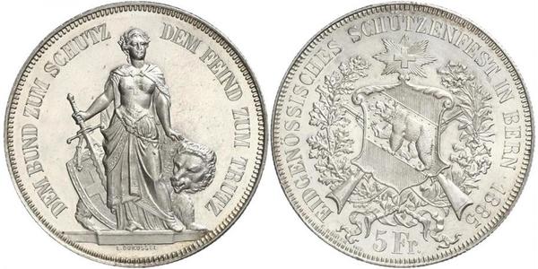 5 Franc Switzerland Silver 