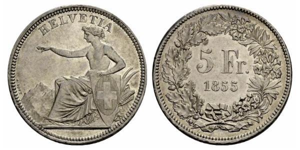 5 Franc Switzerland Silver 