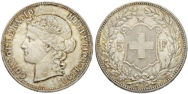 5 Franc Switzerland Silver 