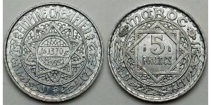 5 Franc Morocco Silver/Aluminium 