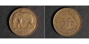 5 Franc Belgian Congo (1908 - 1960)  