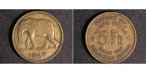 5 Franc Congo Belga (1908 - 1960)  