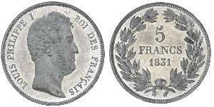5 Franc July Monarchy (1830-1848)  Louis Philippe I of France (1773 -1850)