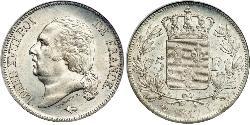5 Франк Kingdom of France (1815-1830) Срібло 