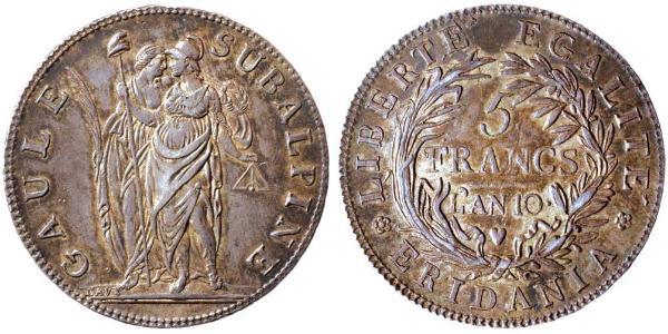 5 Franc Italian city-states 銀 