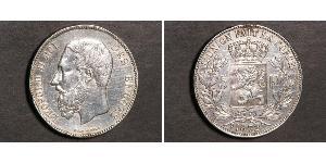 5 Franc 比利时 銀 利奥波德二世 (比利时)