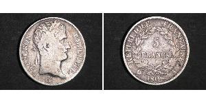 5 Franc 法兰西第一帝国 (1804 - 1814) 銀 拿破仑一世(1769 - 1821)