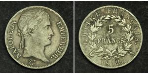 5 Franc 法兰西第一帝国 (1804 - 1814) 銀 拿破仑一世(1769 - 1821)