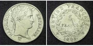 5 Franc 法兰西第一帝国 (1804 - 1814) 銀 拿破仑一世(1769 - 1821)
