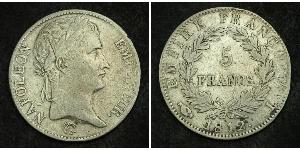 5 Franc 法兰西第一帝国 (1804 - 1814) 銀 拿破仑一世(1769 - 1821)