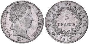 5 Franc 法兰西第一帝国 (1804 - 1814) 銀 拿破仑一世(1769 - 1821)