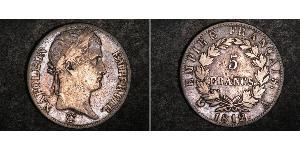 5 Franc 法兰西第一帝国 (1804 - 1814) 銀 拿破仑一世(1769 - 1821)