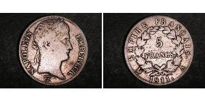 5 Franc 法兰西第一帝国 (1804 - 1814) 銀 拿破仑一世(1769 - 1821)