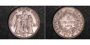 5 Franc 法兰西第三共和国 (1870 - 1940) 銀 