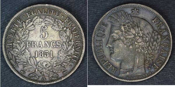 5 Franc 法国 銀 