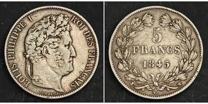 5 Franc 法国 / 七月王朝 (1830 - 1848) 銀 路易-菲利普一世 (1773 -1850)