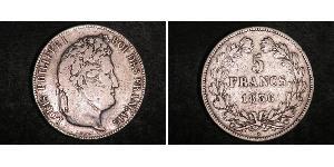 5 Franc 法国 / 七月王朝 (1830 - 1848) 銀 路易-菲利普一世 (1773 -1850)