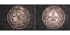 5 Franc 法蘭西第二共和國 (1848 - 1852) 銀 