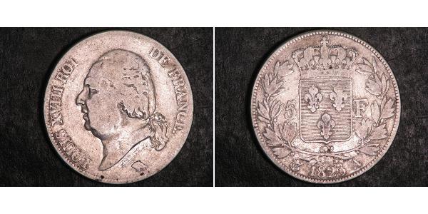 5 Franc 波旁复辟 銀 