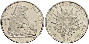 5 Franc 瑞士 銀 