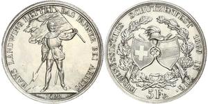 5 Franc 瑞士 銀 