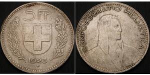 5 Franc 瑞士 銀 