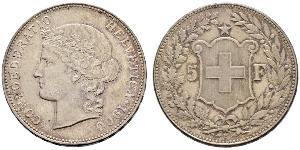 5 Franc 瑞士 銀 