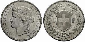 5 Franc 瑞士 銀 