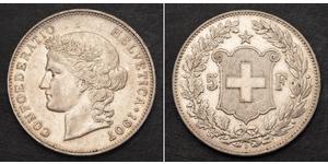 5 Franc 瑞士 銀 