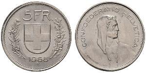 5 Franc 瑞士 銀 