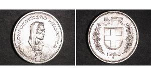 5 Franc 瑞士 銀 