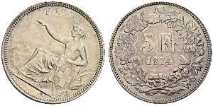 5 Franc 瑞士 銀 