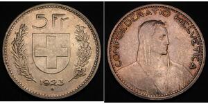 5 Franc 瑞士 銀 