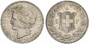5 Franc 瑞士 銀 