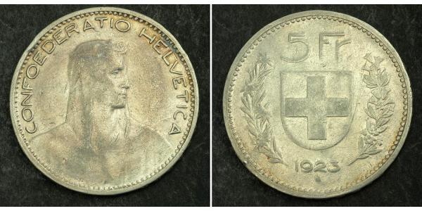 5 Franc 瑞士 銀 