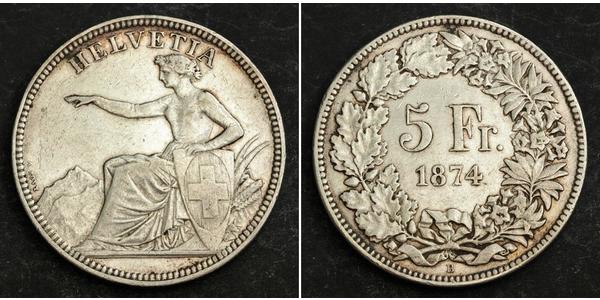 5 Franc 瑞士 銀 