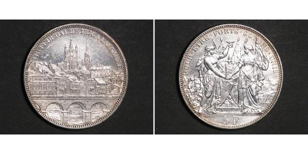 5 Franc 瑞士 銀 