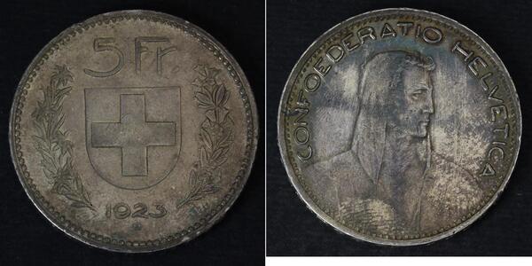 5 Franc 瑞士 銀 