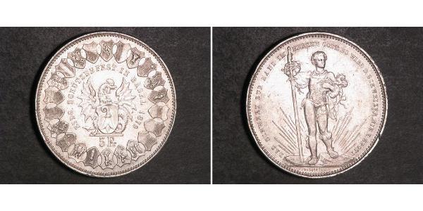 5 Franc 瑞士 銀 