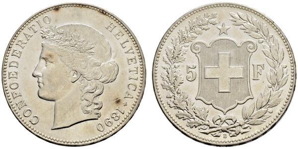5 Franc 瑞士 銀 