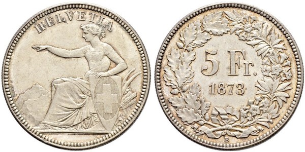 5 Franc 瑞士 銀 