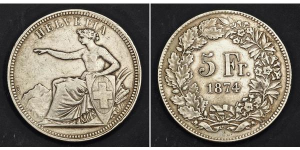5 Franc 瑞士 銀 