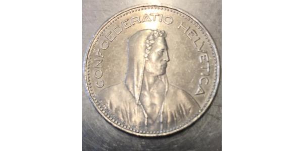 5 Franc 瑞士 銀 