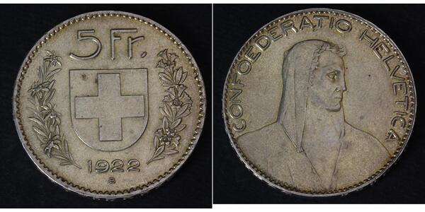 5 Franc 瑞士 銀 