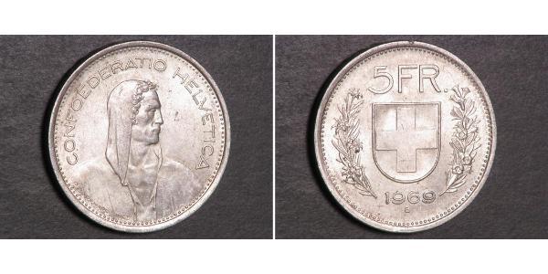 5 Franc 瑞士 銀 