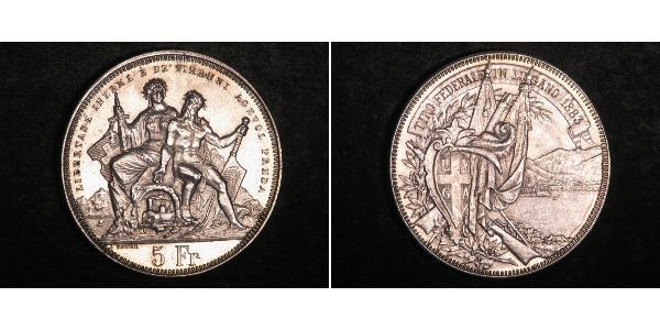 5 Franc 瑞士 銀 