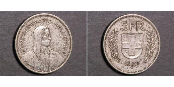 5 Franc 瑞士 銀 