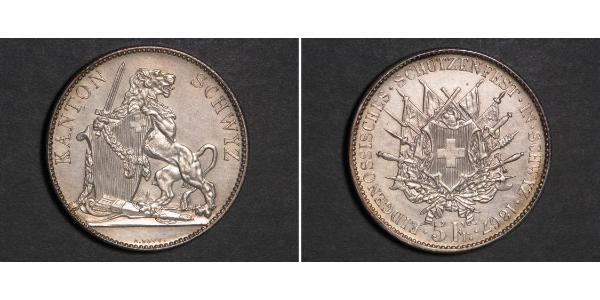 5 Franc 瑞士 銀 