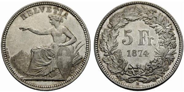 5 Franc 瑞士 銀 