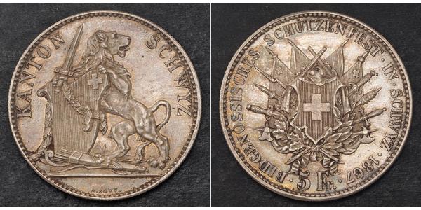 5 Franc 瑞士 銀 
